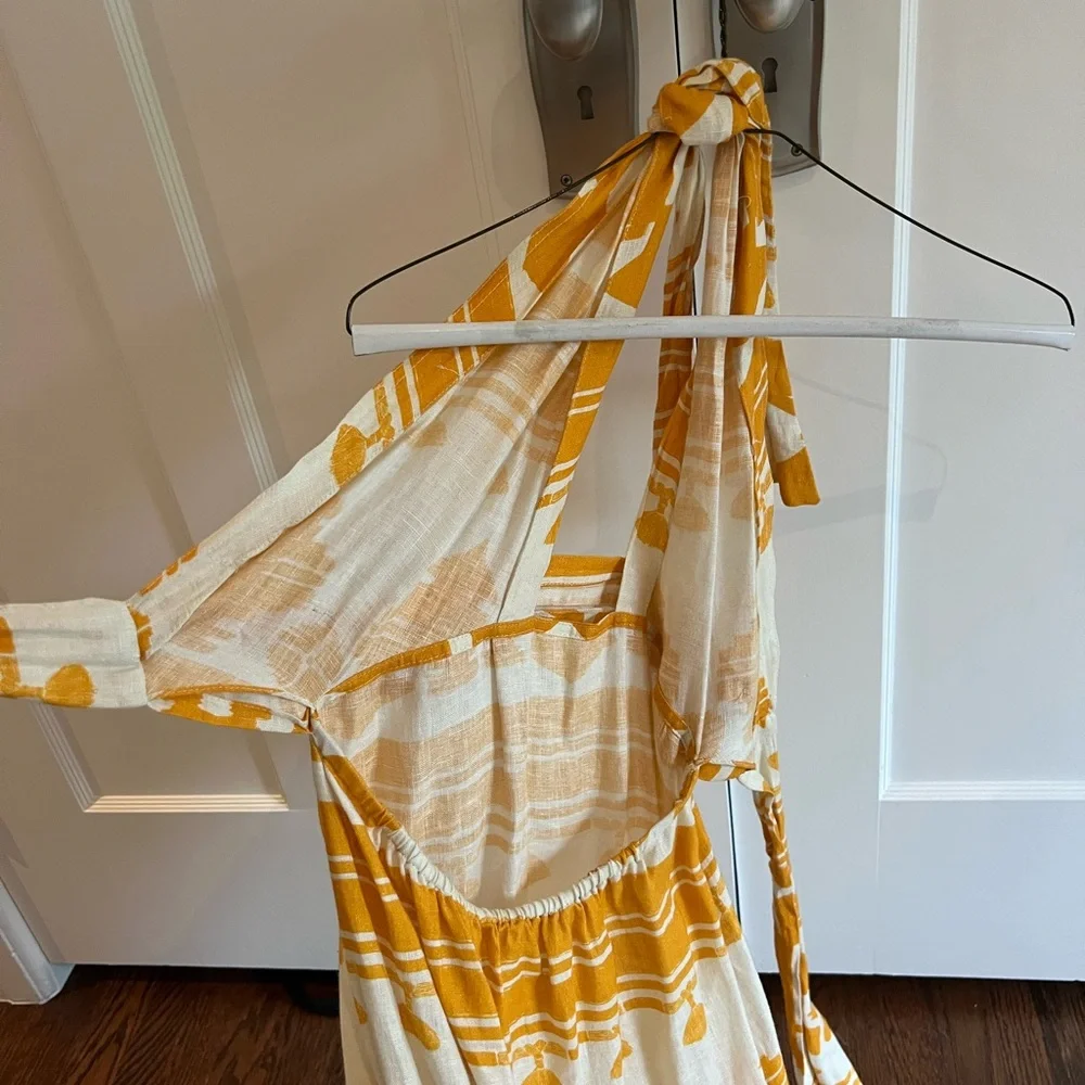 Johanna Ortiz - Stunning Printed Linen Maxi Dress, Size (Originally $890) - Picture 8 of 12